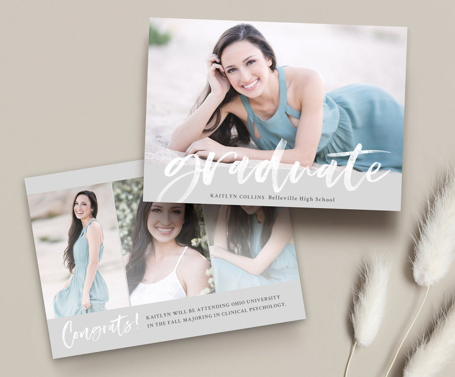 Graduation Announcement - 5x7 Card - os131
