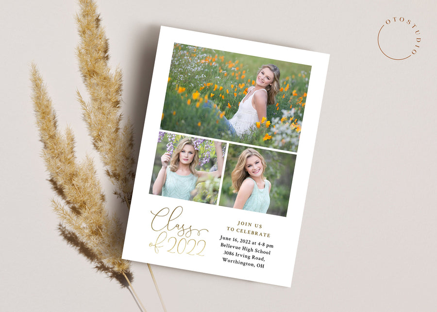 Graduation Announcement - 5x7 Card - os106