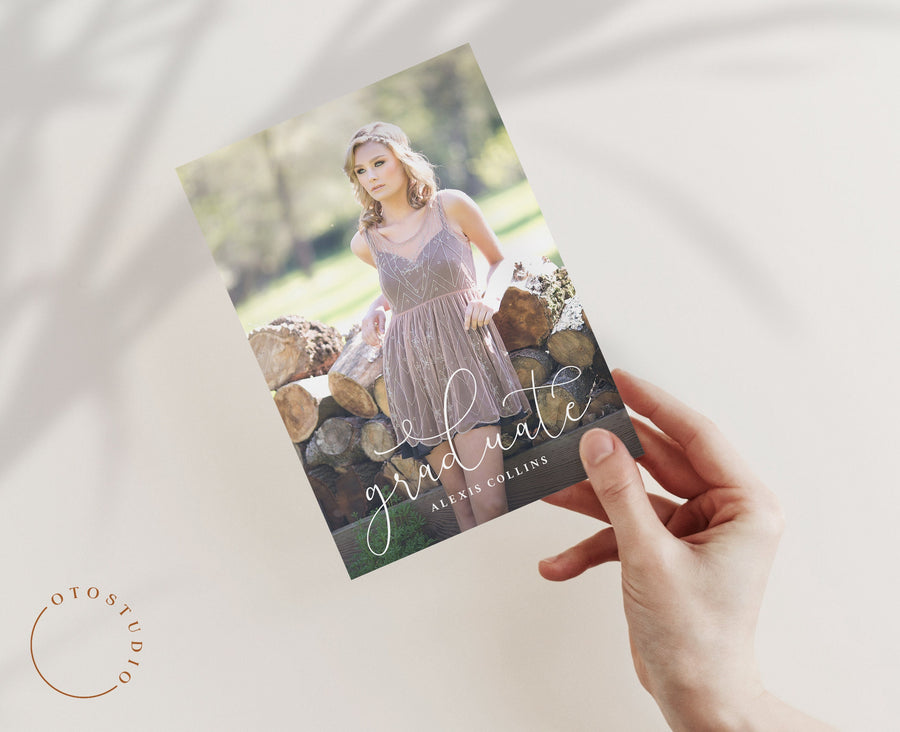 Graduation Announcement - 5x7 Card - os106