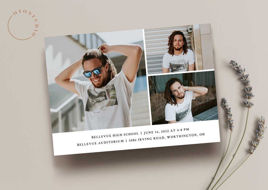 Graduation Announcement - 5x7 Card - os136