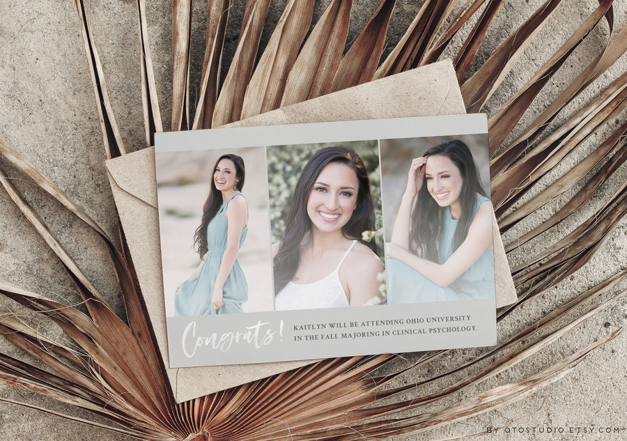 Graduation Announcement - 5x7 Card - os131