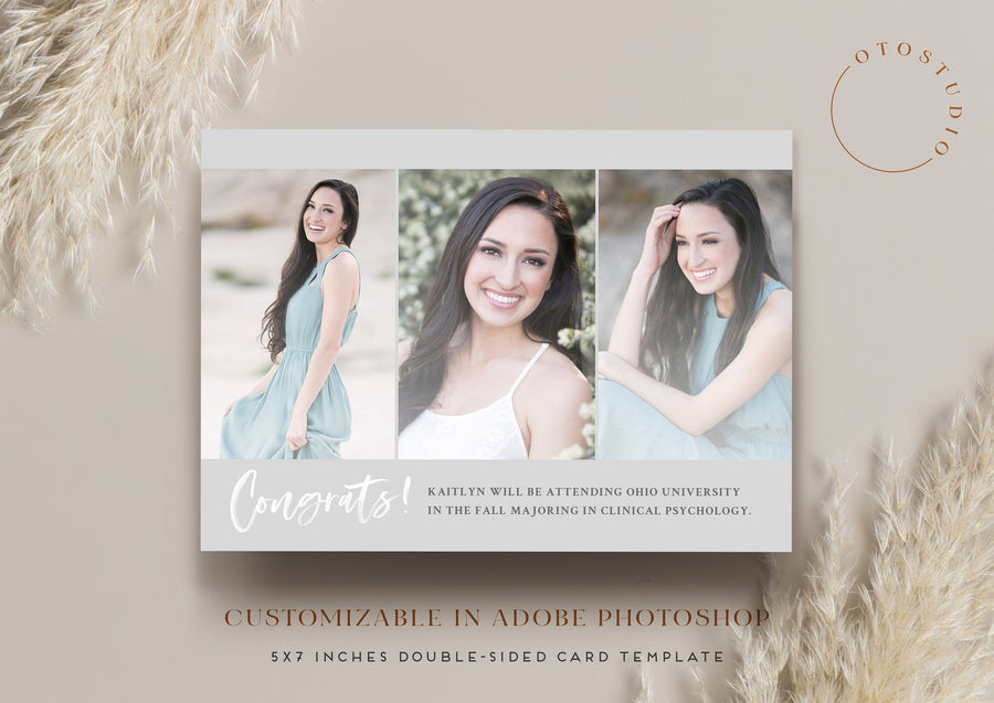 Graduation Announcement - 5x7 Card - os131