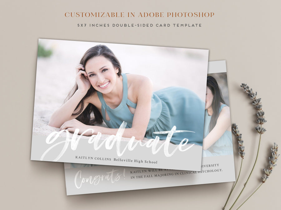 Graduation Announcement - 5x7 Card - os131