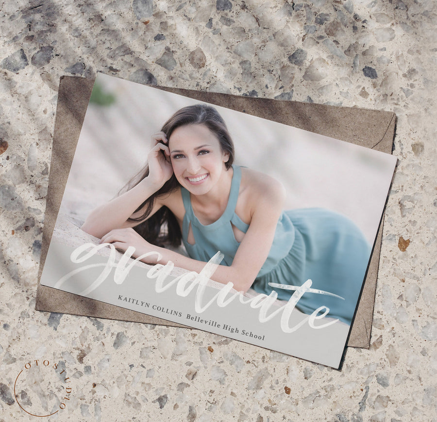 Graduation Announcement - 5x7 Card - os131