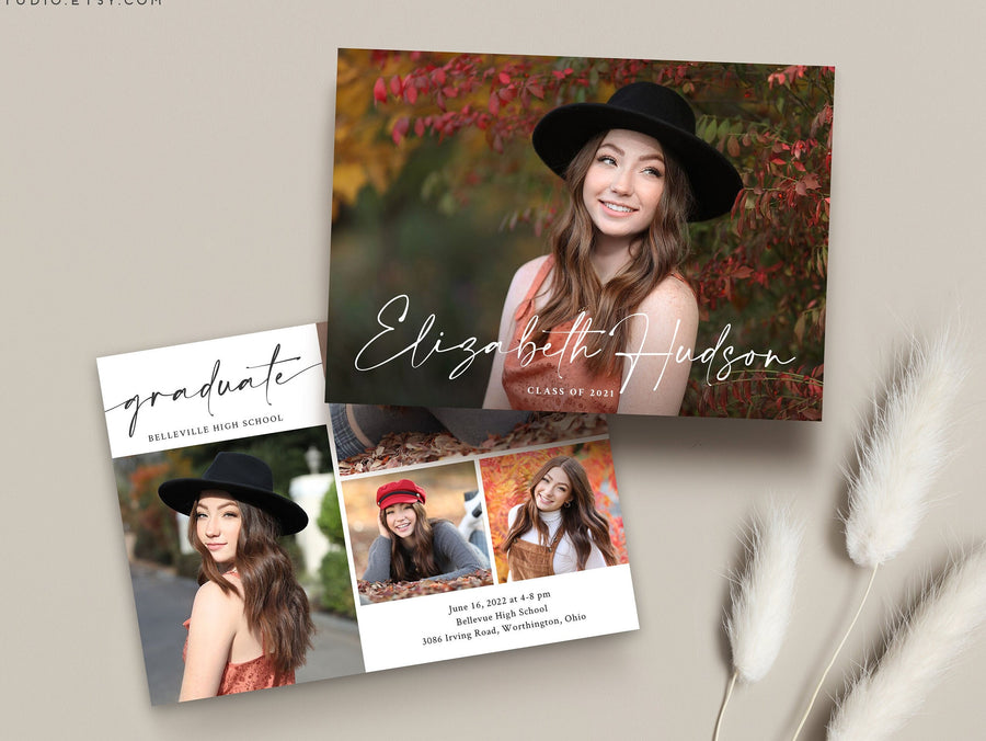 Graduation Announcement - 5x7 Card - os103