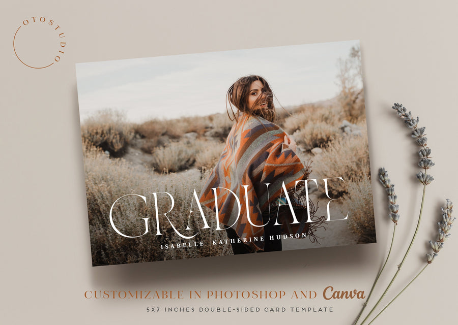 Graduation Announcement - 5x7 Card - os88