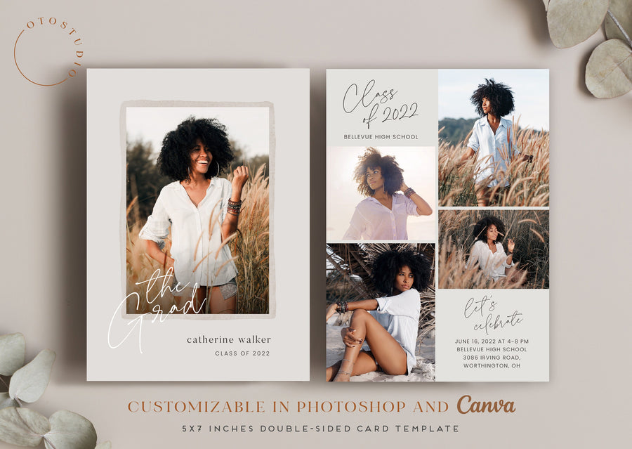 Graduation Announcement - 5x7 Card - os100