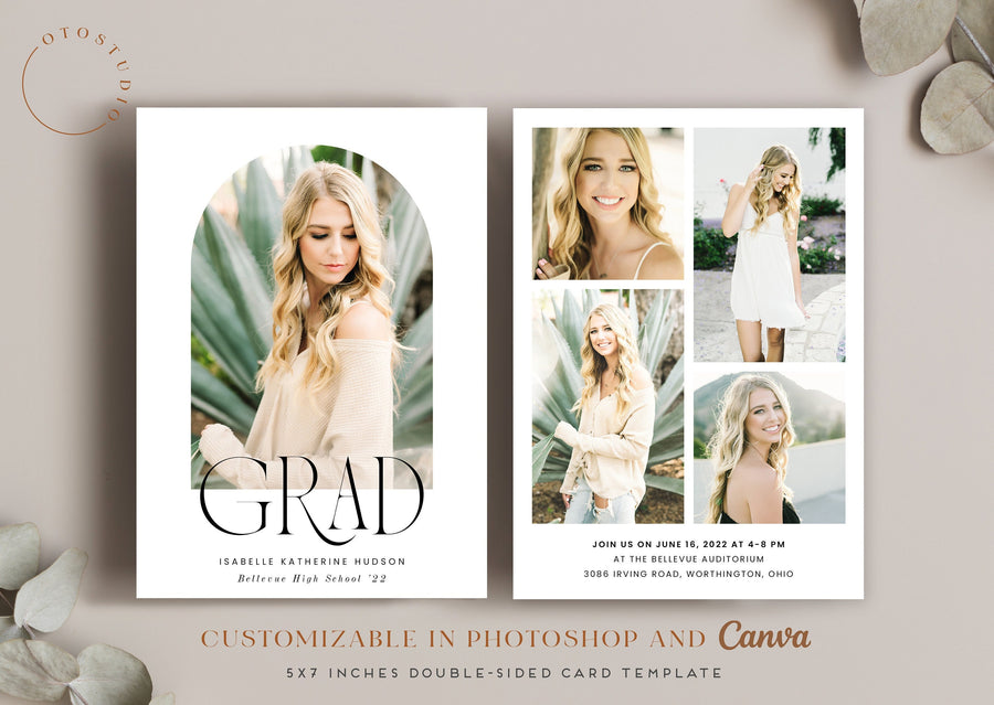 Graduation Announcement - 5x7 Card - os97