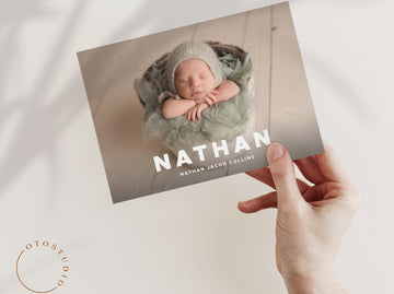 Birth Announcement - 5x7 Card - os36
