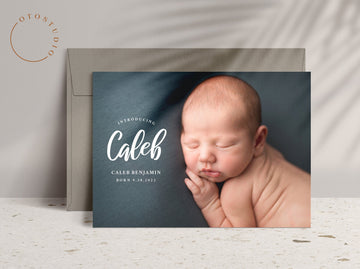 Birth Announcement - 5x7 Card - os42