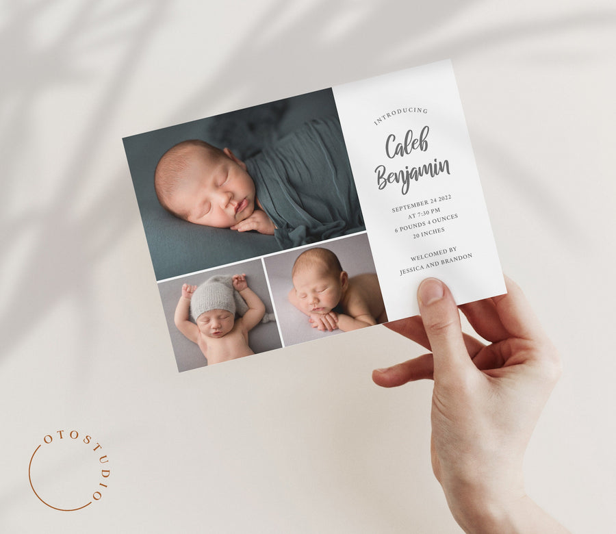 Birth Announcement - 5x7 Card - os42