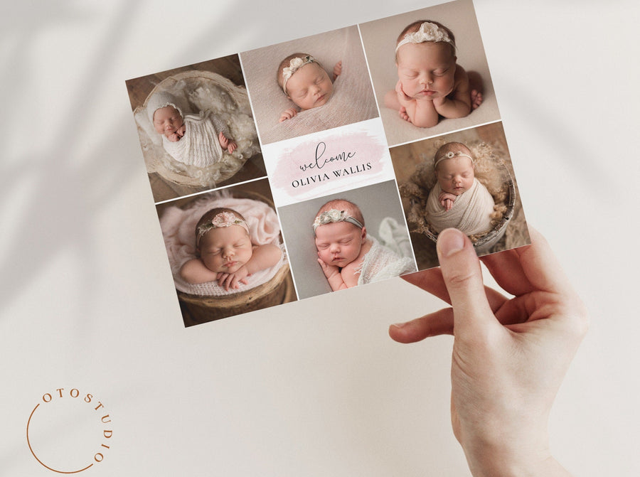 Birth Announcement - 5x7 Card - os08