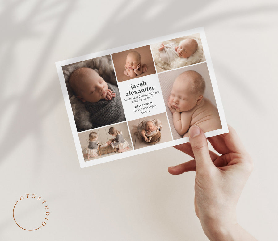 Birth Announcement - 5x7 Card - os24