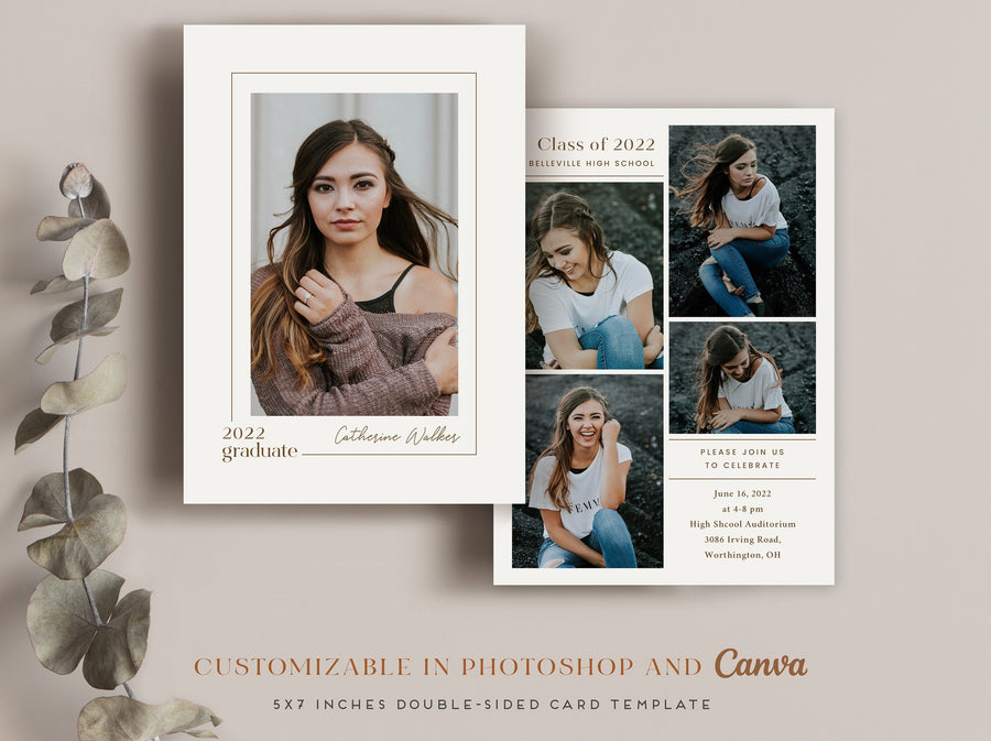 Graduation Announcement - 5x7 Card - os141