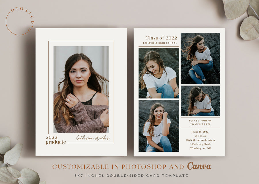 Graduation Announcement - 5x7 Card - os141