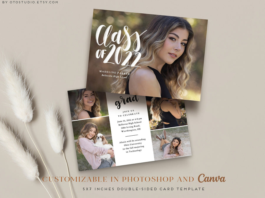 Graduation Announcement - 5x7 Card - os130