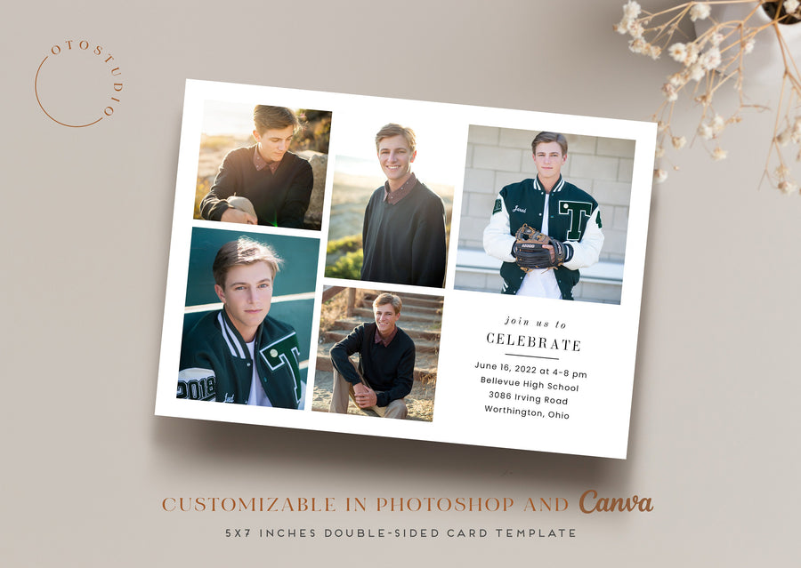Graduation Announcement - 5x7 Card - os91