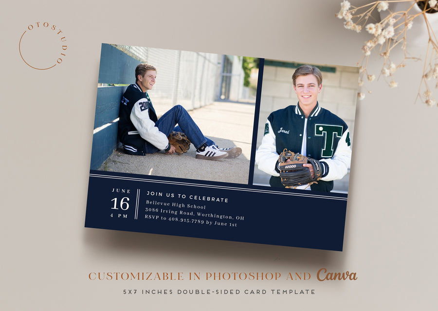 Graduation Announcement - 5x7 Card - os148
