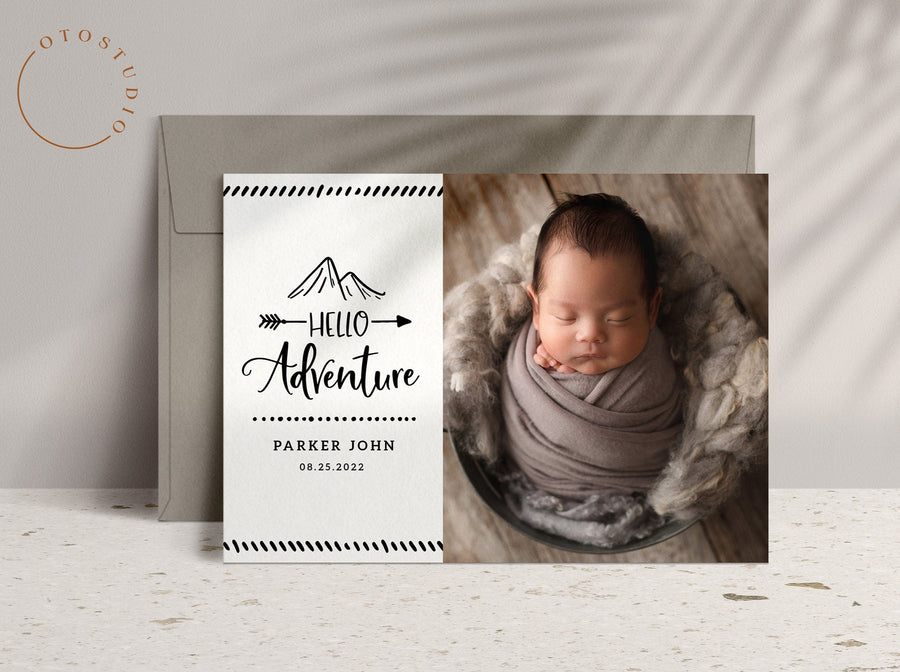 Birth Announcement - 5x7 Card - os37