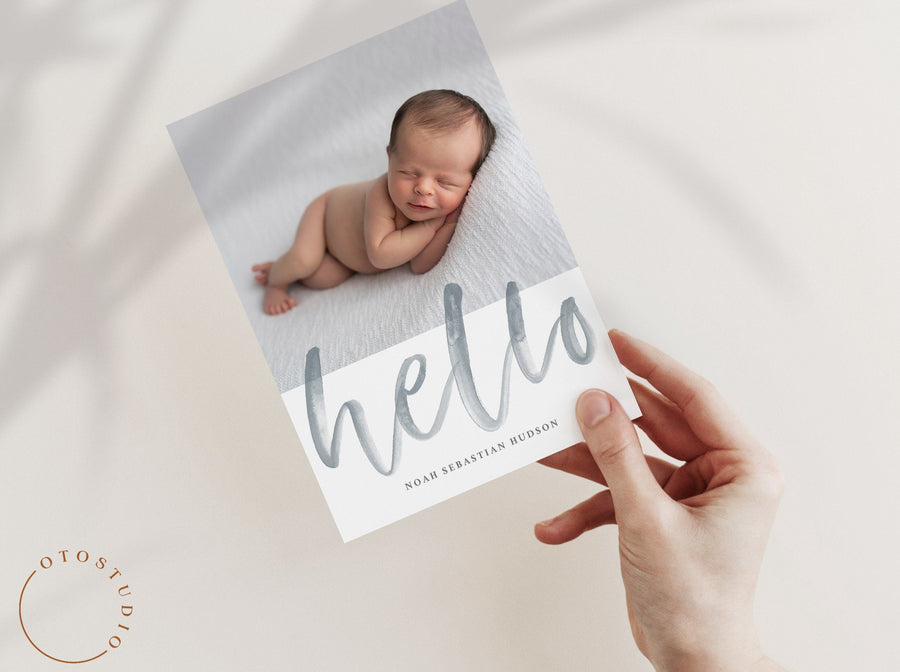 Birth Announcement - 5x7 Card - os27