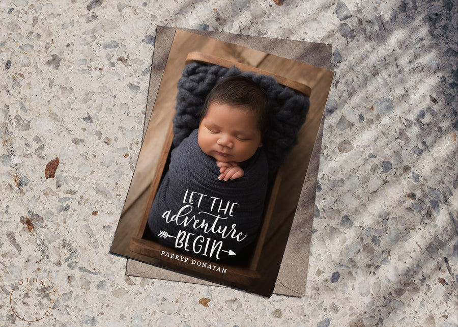 Birth Announcement - 5x7 Card - os84