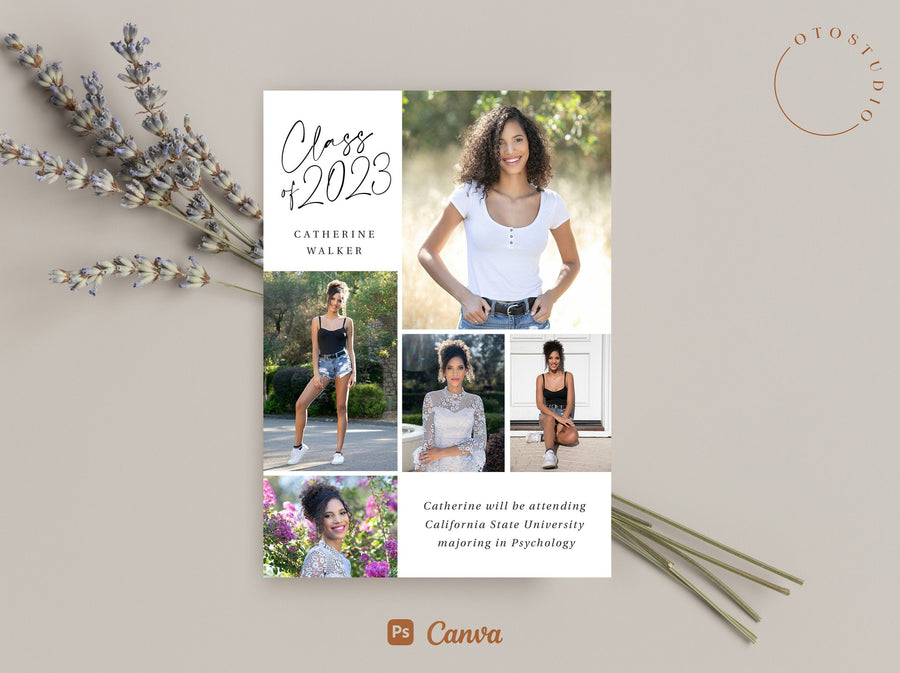 Graduation Announcement - 5x7 Card - os87