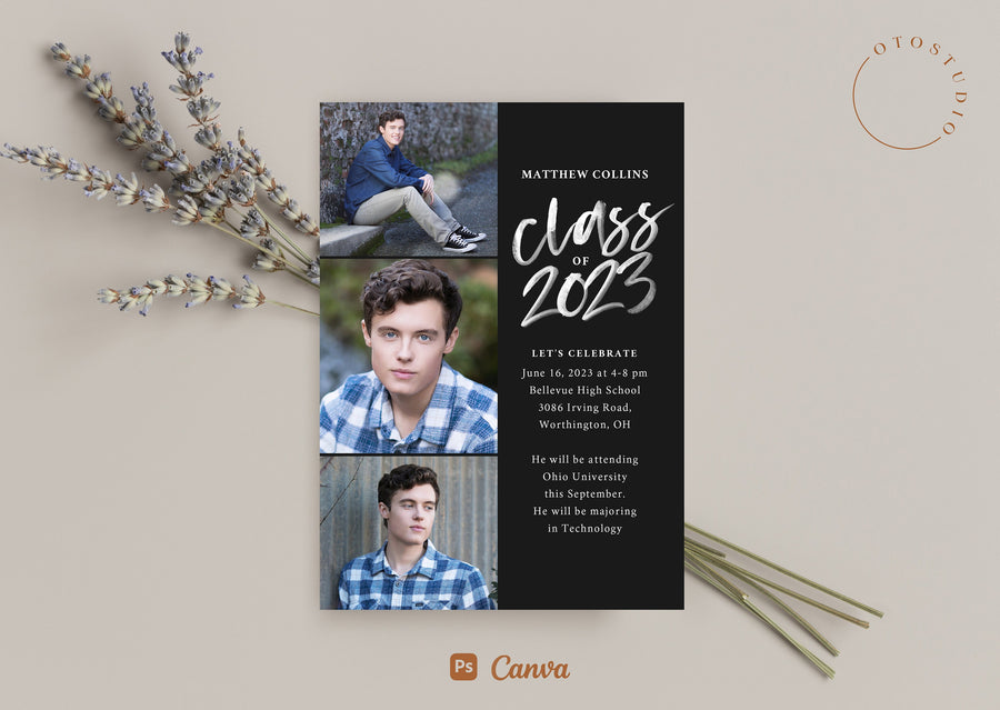 Graduation Announcement - 5x7 Card - os151