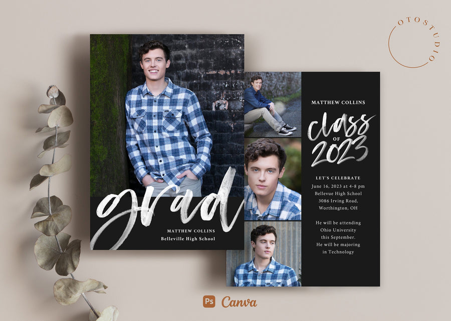 Graduation Announcement - 5x7 Card - os151