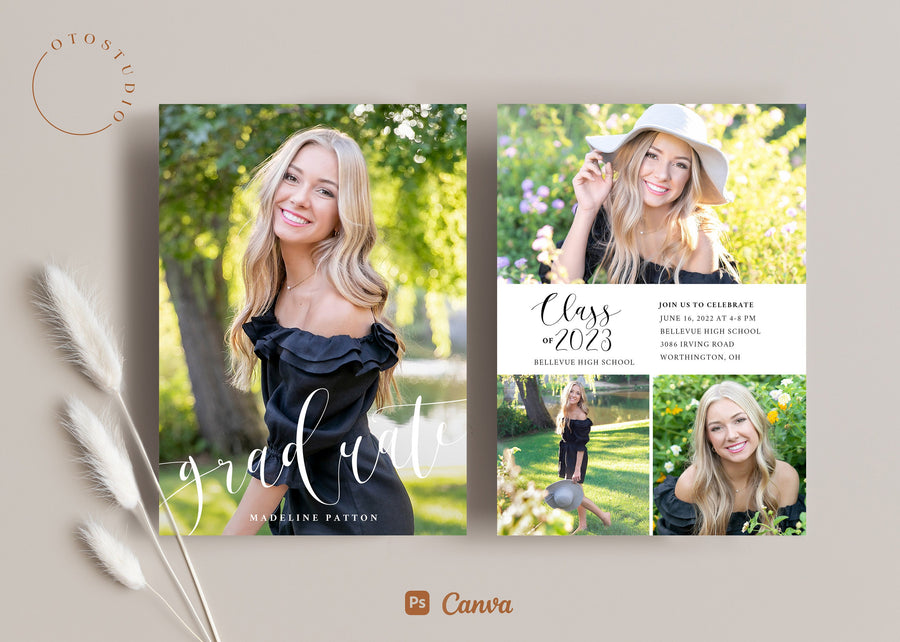Graduation Announcement - 5x7 Card - os113
