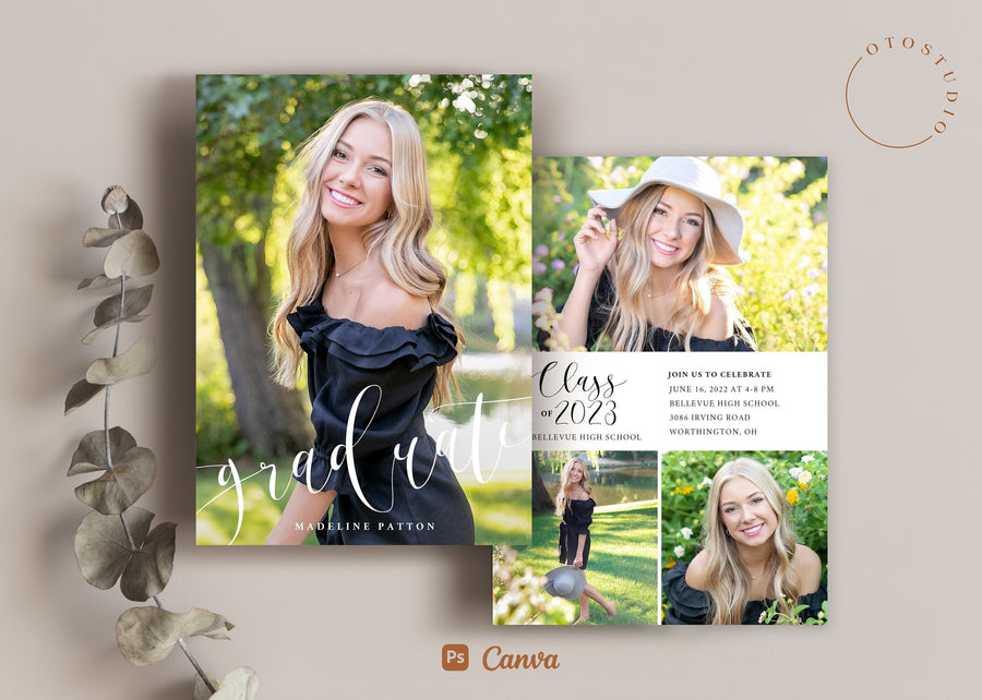 Graduation Announcement - 5x7 Card - os113