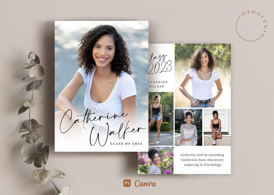 Graduation Announcement - 5x7 Card - os87