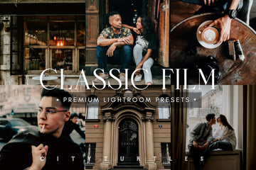 FILM GRAIN Vintage Moody Aesthetic Lightroom Presets