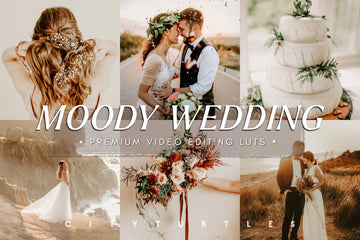 Moody Wedding Film LUTs Professional Video Color Grading